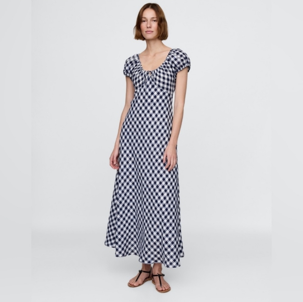 GAP Black and White Checkered Dress